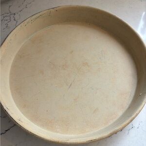 The Pampered Chef Deep Dish Baker #1390 Heritage Stoneware 11” round